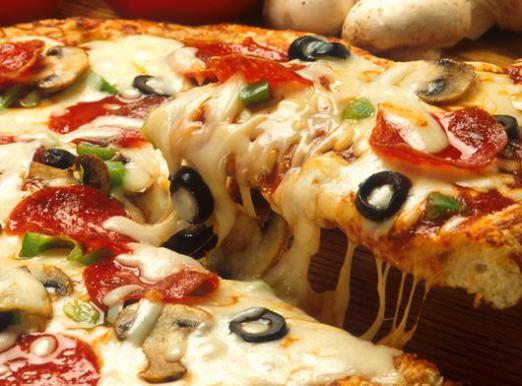 How many calories are in pizza?