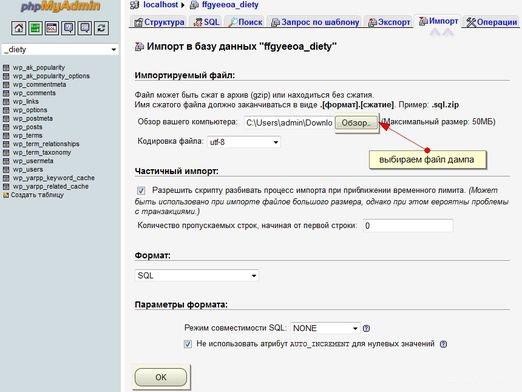 How to transfer a site on a hosting?