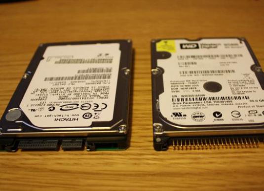 How to connect a hard drive for a laptop to a computer?