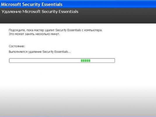 How to uninstall Microsoft Security Essentials?