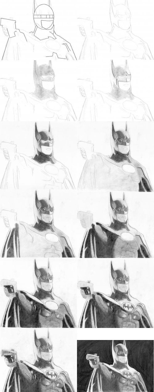 How to draw Batman?