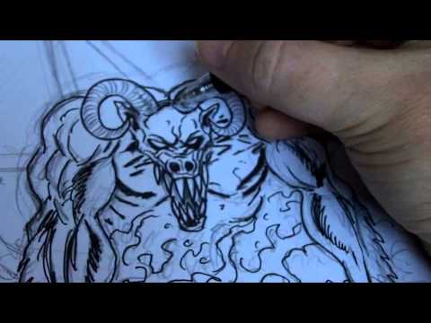 How to draw a demon?