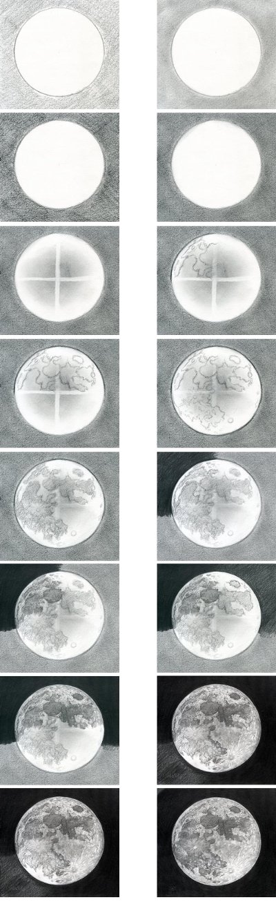 How to draw a moon