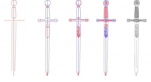 How to draw a sword?