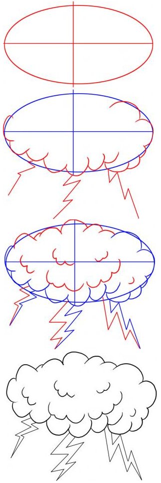 How to draw a lightning bolt?