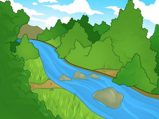 How to draw a river?