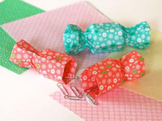 How to make candy from paper?