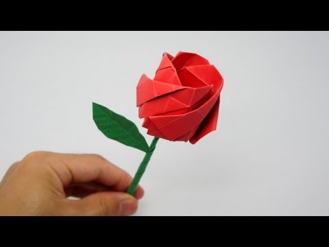 How to make an origami rose?