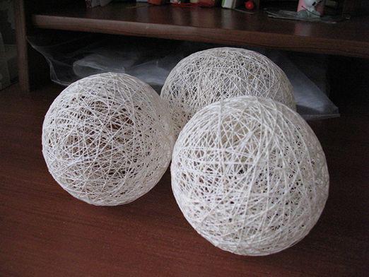 How to make a ball of threads?