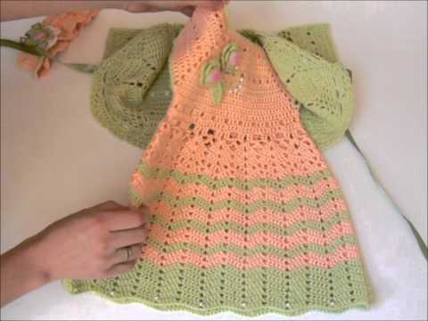 How to tie a crocheted dress?