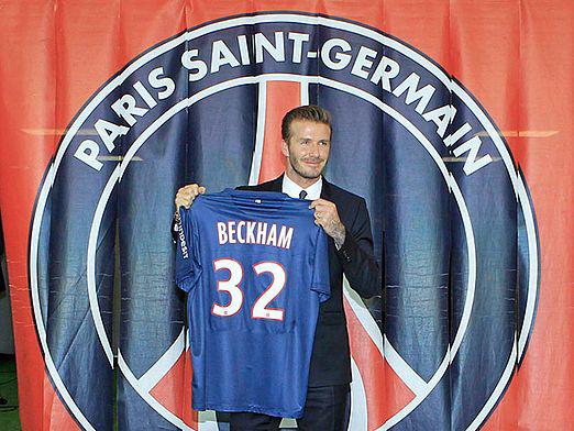 Where does Beckham play?